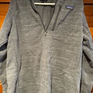 Patagonia Men's Charcoal Zip-Up Sweater